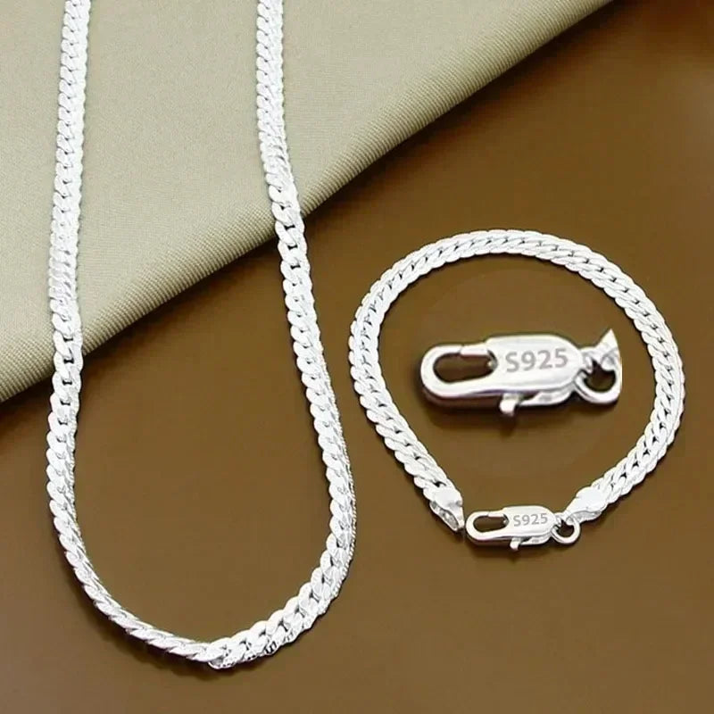 Kit Elevação Style — Cordão + Pulseira em Prata 925 para Homens de Presença